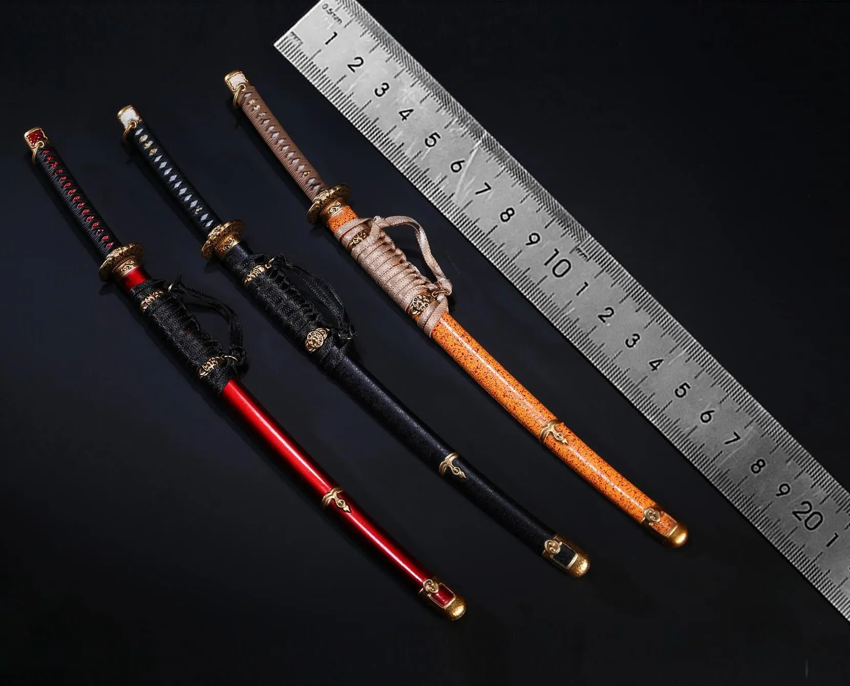 1/6 Scale Action Figure Accessory: Die-Cast Alloy Samurai Sword Model