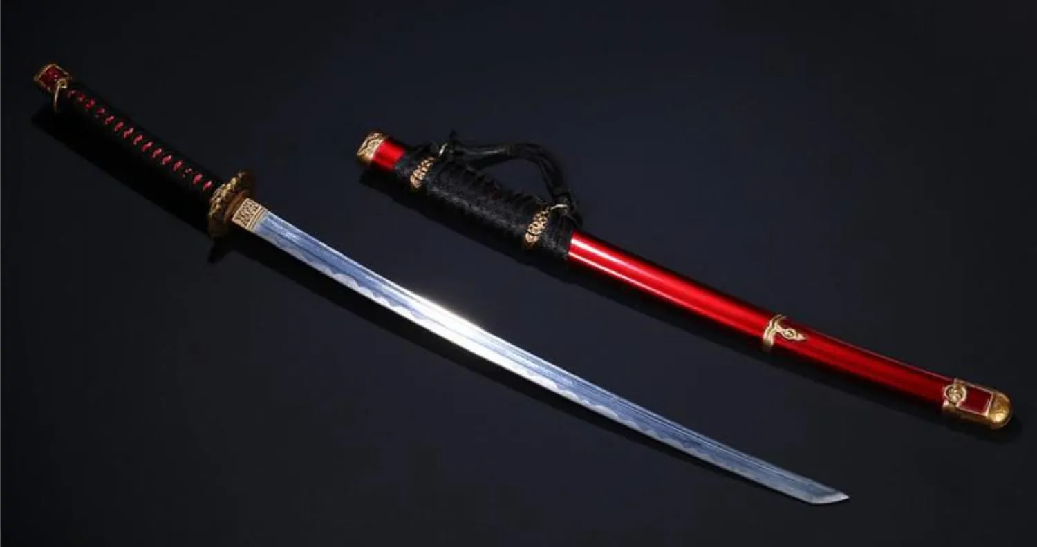 1/6 Scale Action Figure Accessory: Die-Cast Alloy Samurai Sword Model