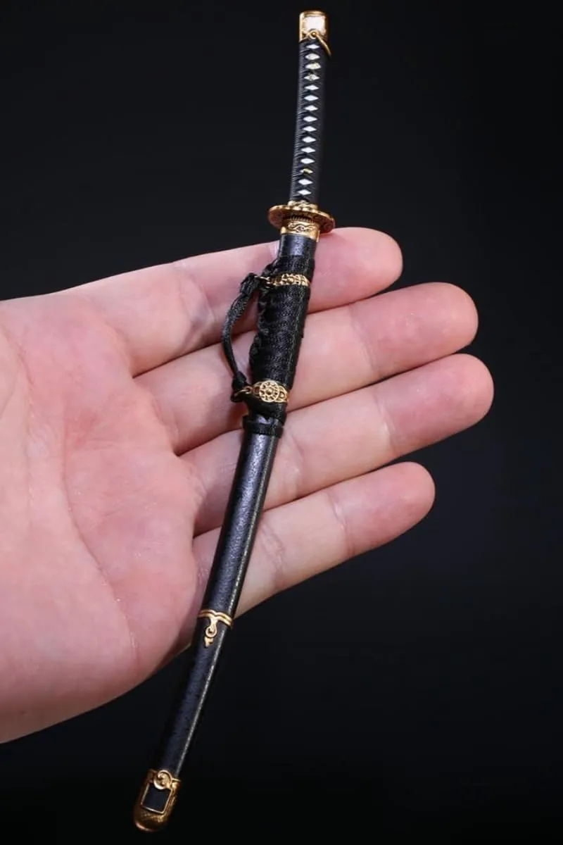 1/6 Scale Action Figure Accessory: Die-Cast Alloy Samurai Sword Model