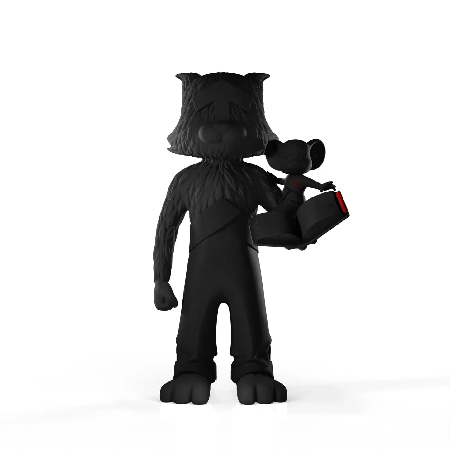 A JOMMENTARY black vinyl figure by XXCRUE