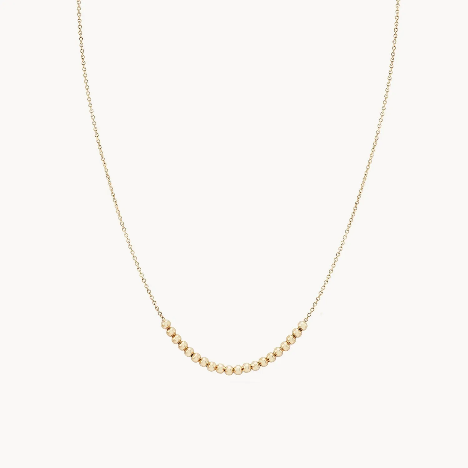 Abacus necklace - 14k yellow gold