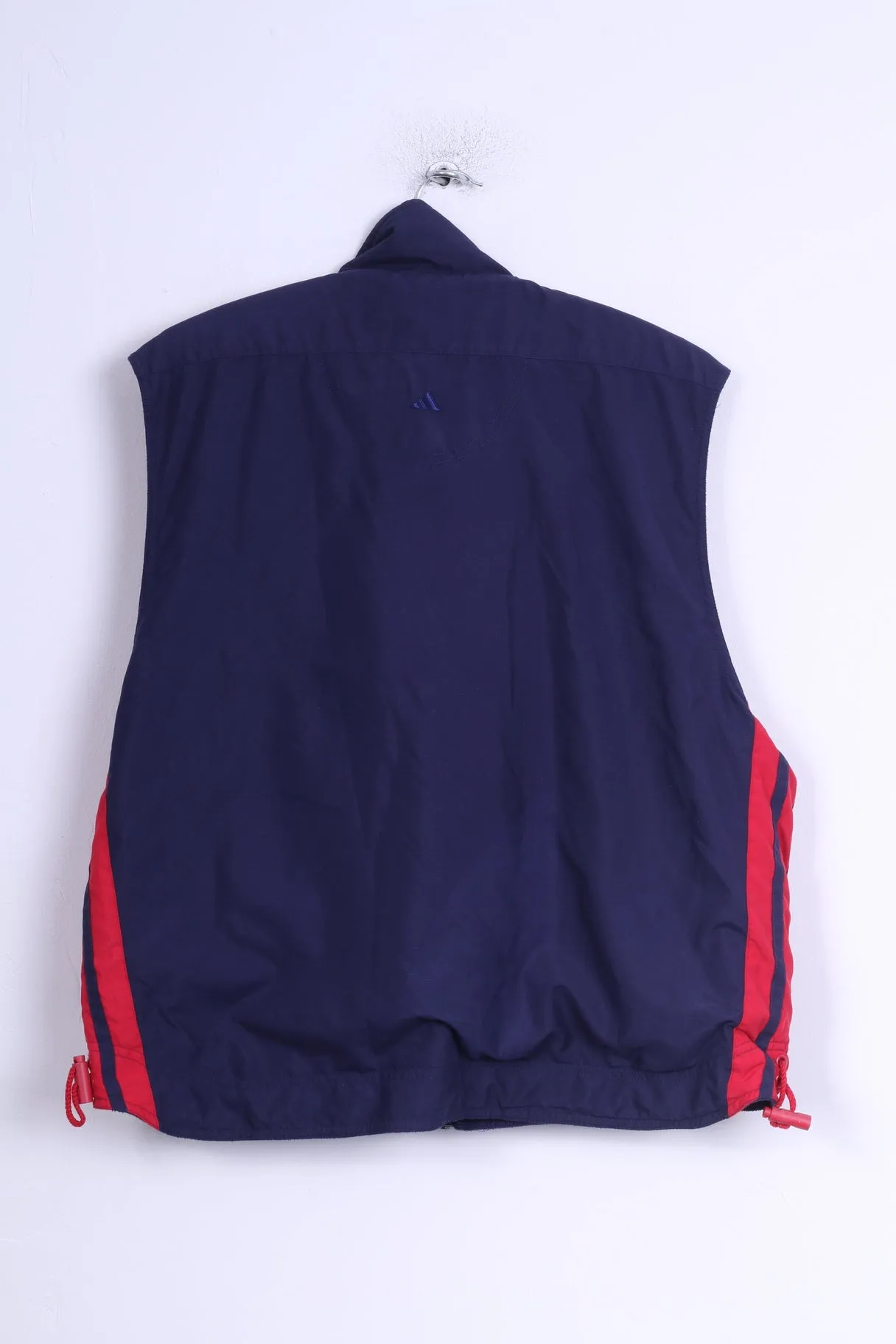 Adidas Golf Mens M Bodywarmer Navy Double Sided Zip Up Vest Sleeveless