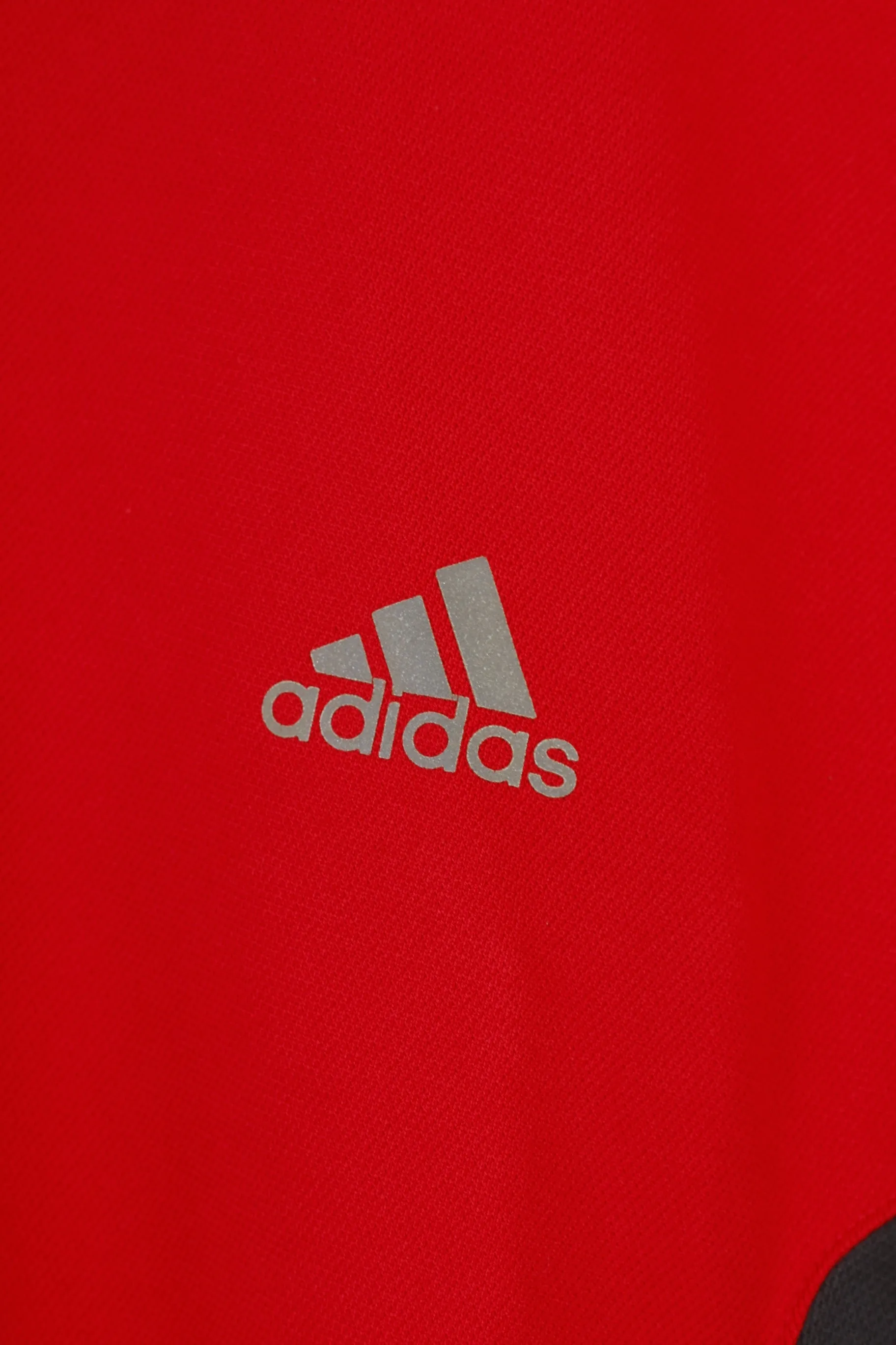 Adidas Men XL Polo Shirt Red Jersey Vintage Sportswear 3 Stripes Vintage Sport Top