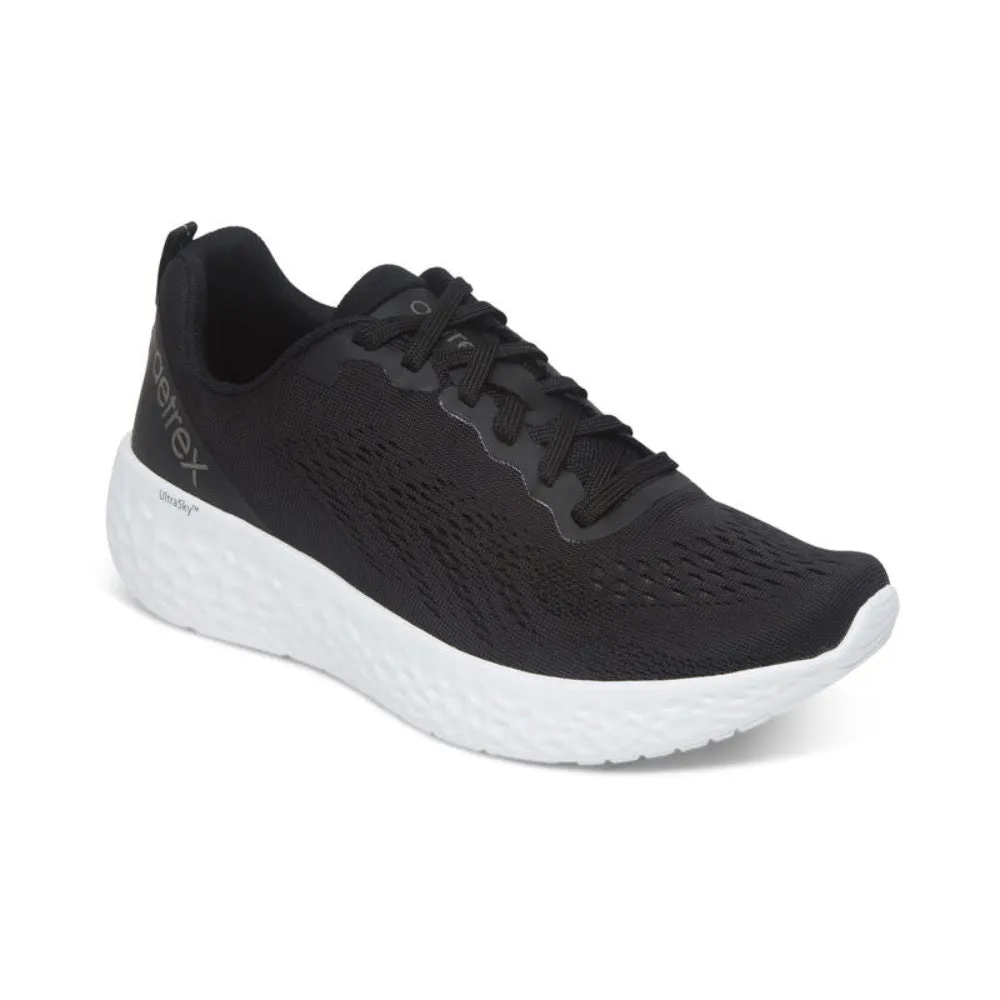 Aetrex Women's Danika Arch Support Sneaker Black