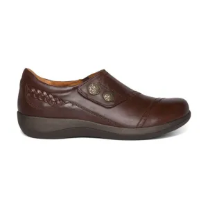 Aetrex Women's Karina Monk Strap Brown