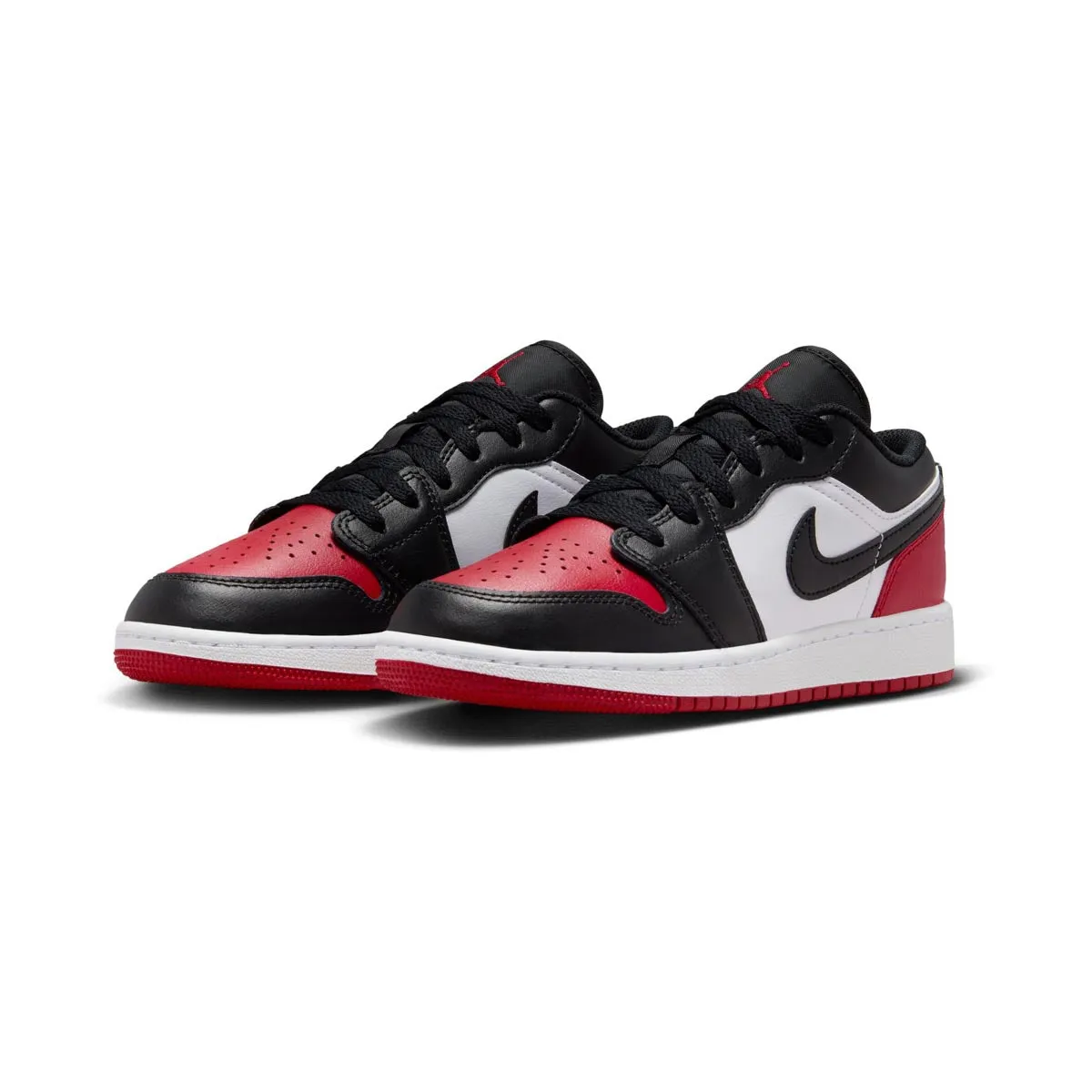 Air Jordan 1 Low 'Bred Toe 2.0' Big Kids' Shoes