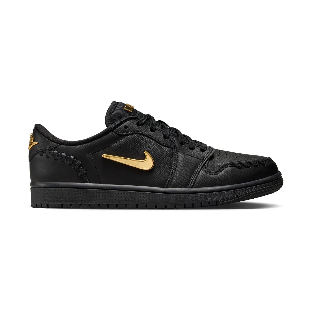 Air Jordan 1 Low Method of Make 'Black Metallic Gold' Women's Shoes