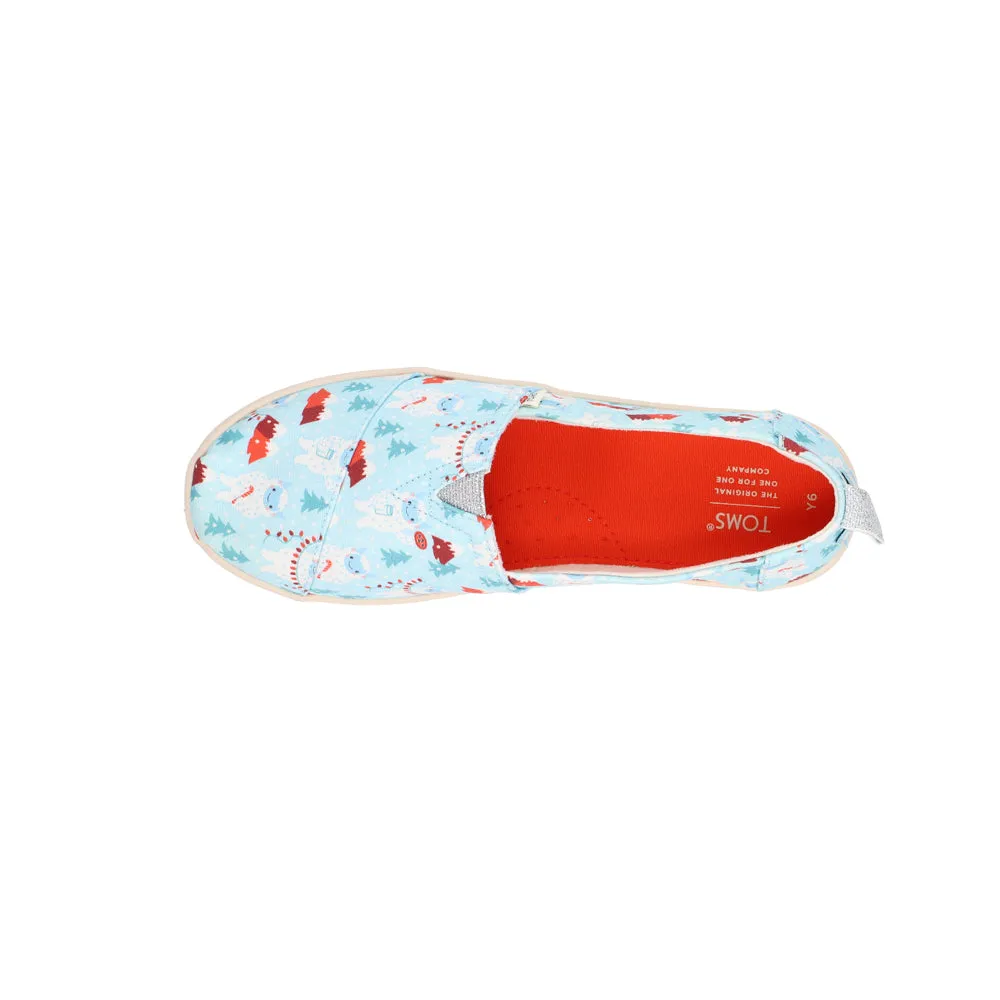 Alpargata Graphic Slip On Flats (Big Kid)