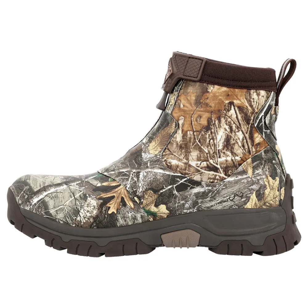 Apex Mid Zip Camouflage Round Toe Pull On Boots