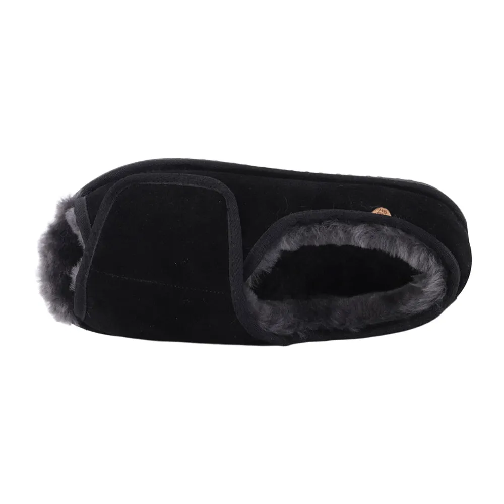 APMA Open Toe Wrap Wide Slip On Slippers