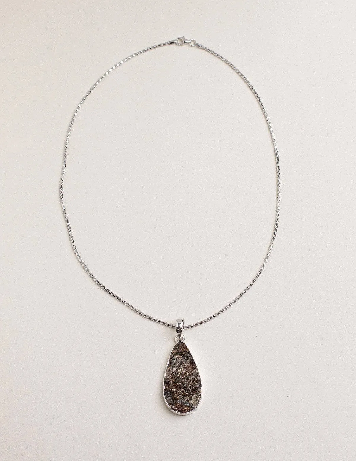 Astrophyllite Teardrop Pendant Necklace