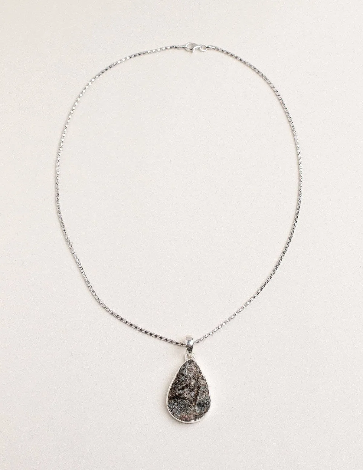 Astrophyllite Teardrop Pendant Necklace