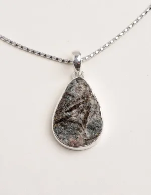 Astrophyllite Teardrop Pendant Necklace