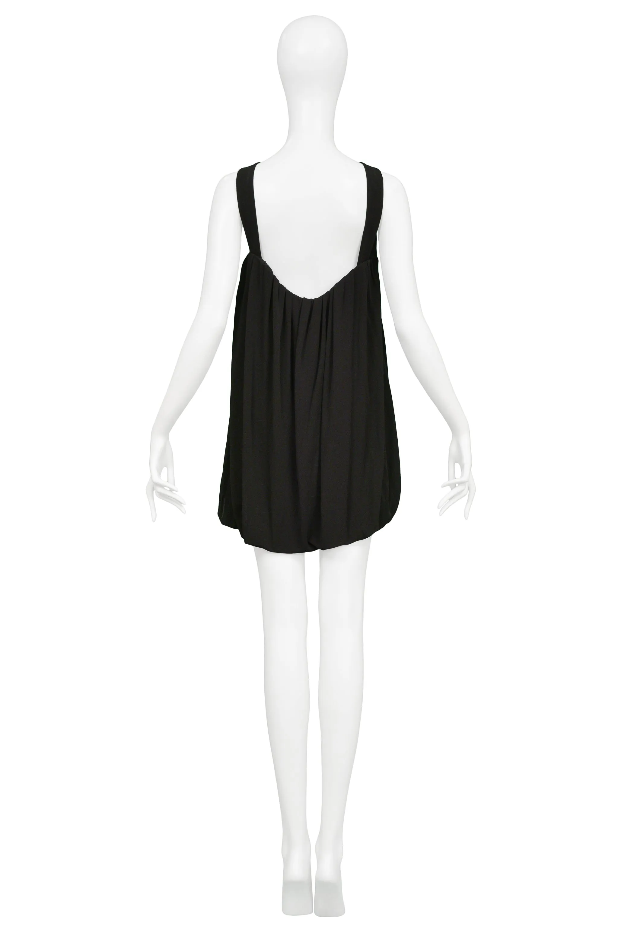 BALENCIAGA BLACK COCKTAIL MINI DRESS 2007