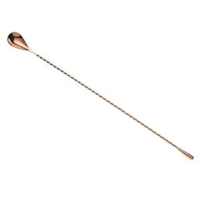 Barfly 16" Classic Bar Spoon with Weighted End, Copper Plated