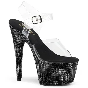 BEJEWELED-708DM Pleaser Shoes Rhinestone Exotic Dancer Shoes