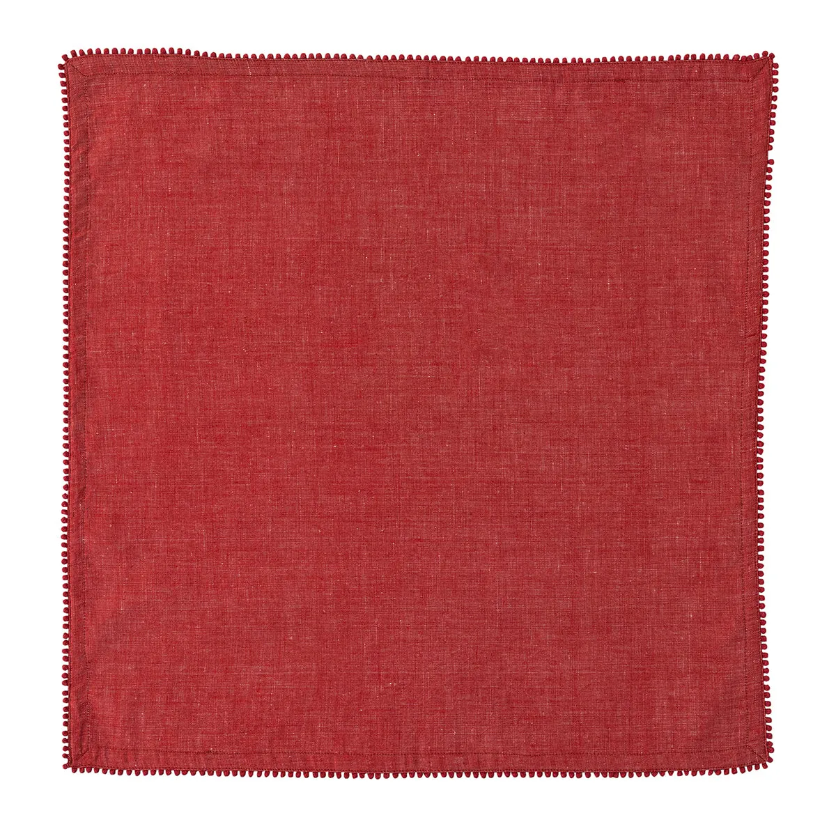 Berry Trim Napkin - Red