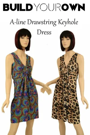 Build Your Own A-Line Drawstring Keyhole Dress