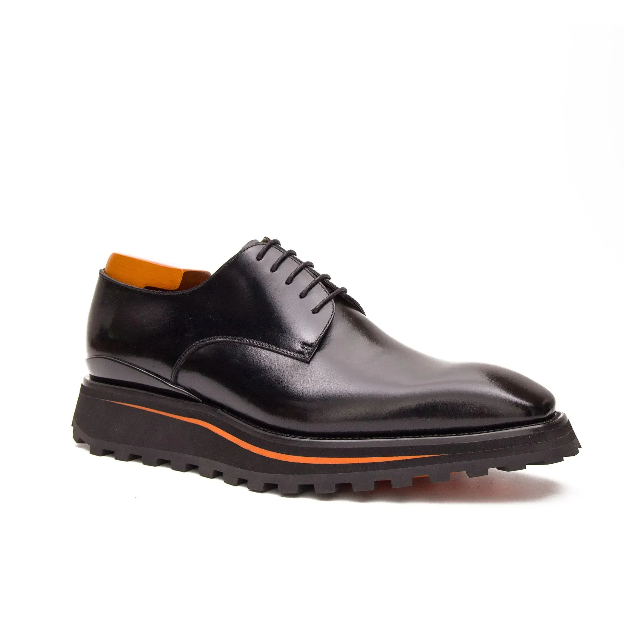 Calf leather business dress derby shoes