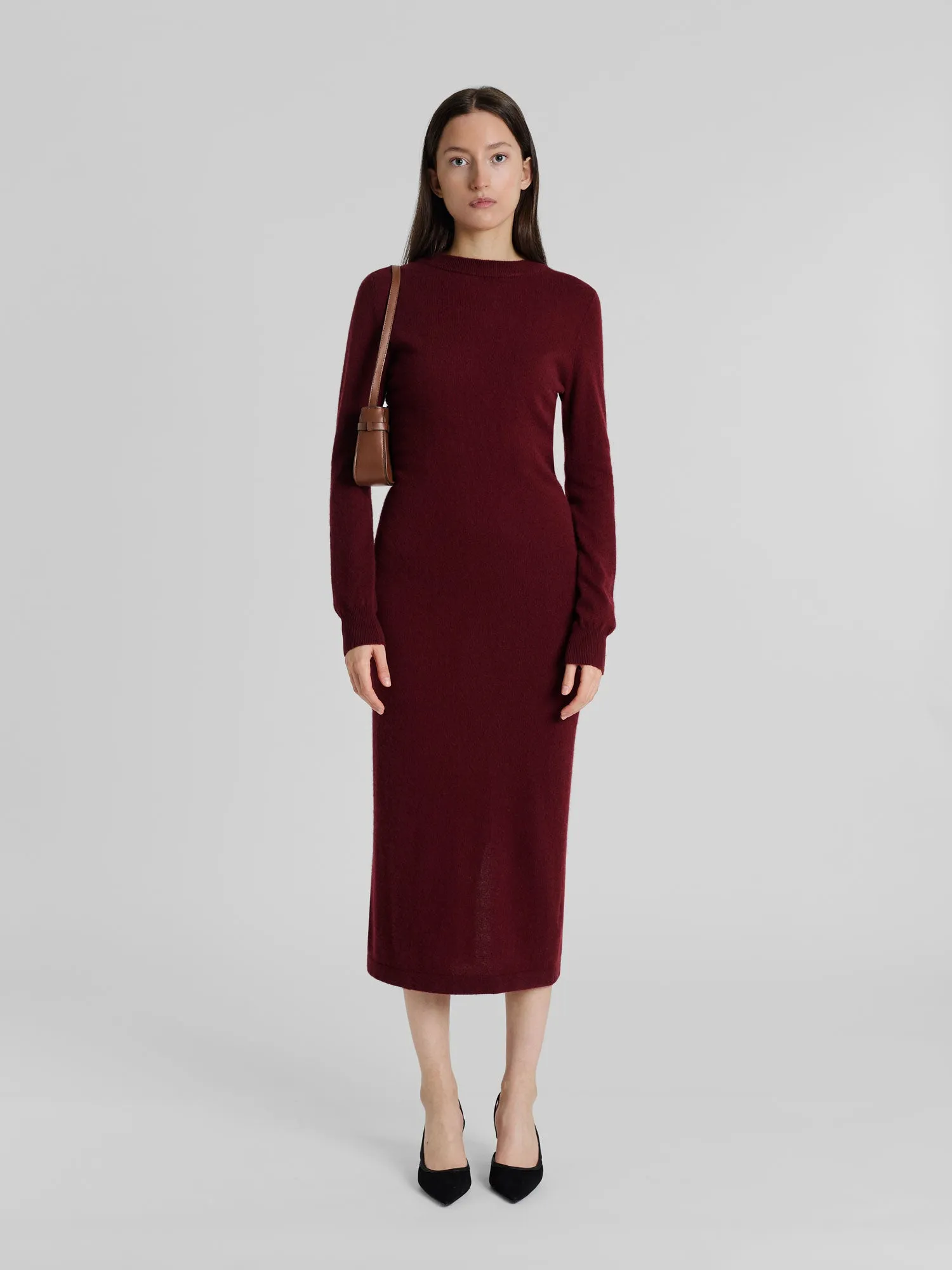 Cashmere dress "Hedvig" - Bordeaux