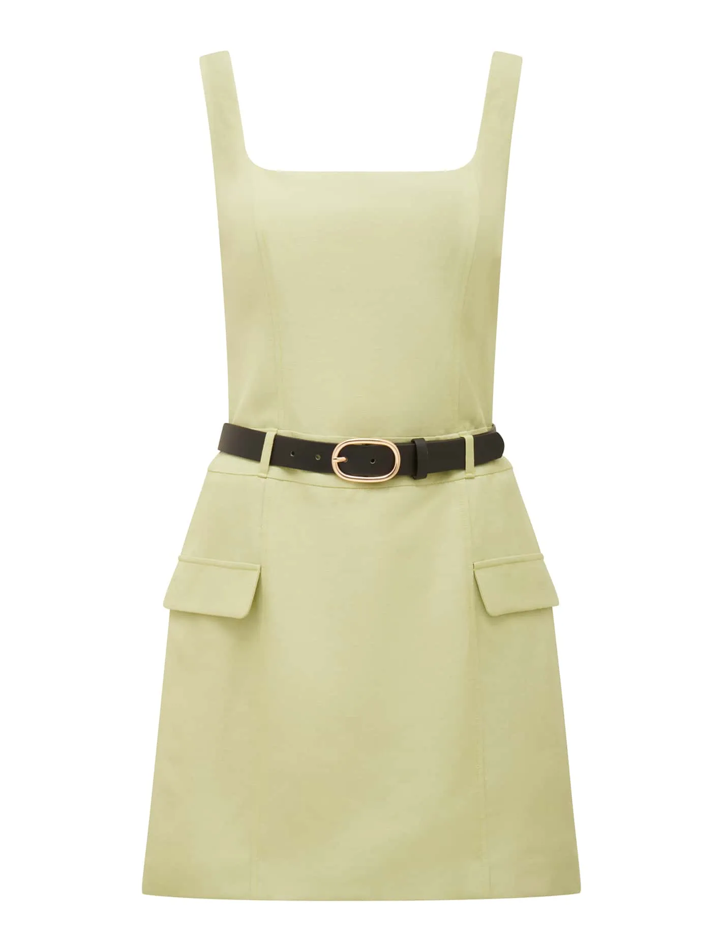 Charlie Belted Linen Mini Dress