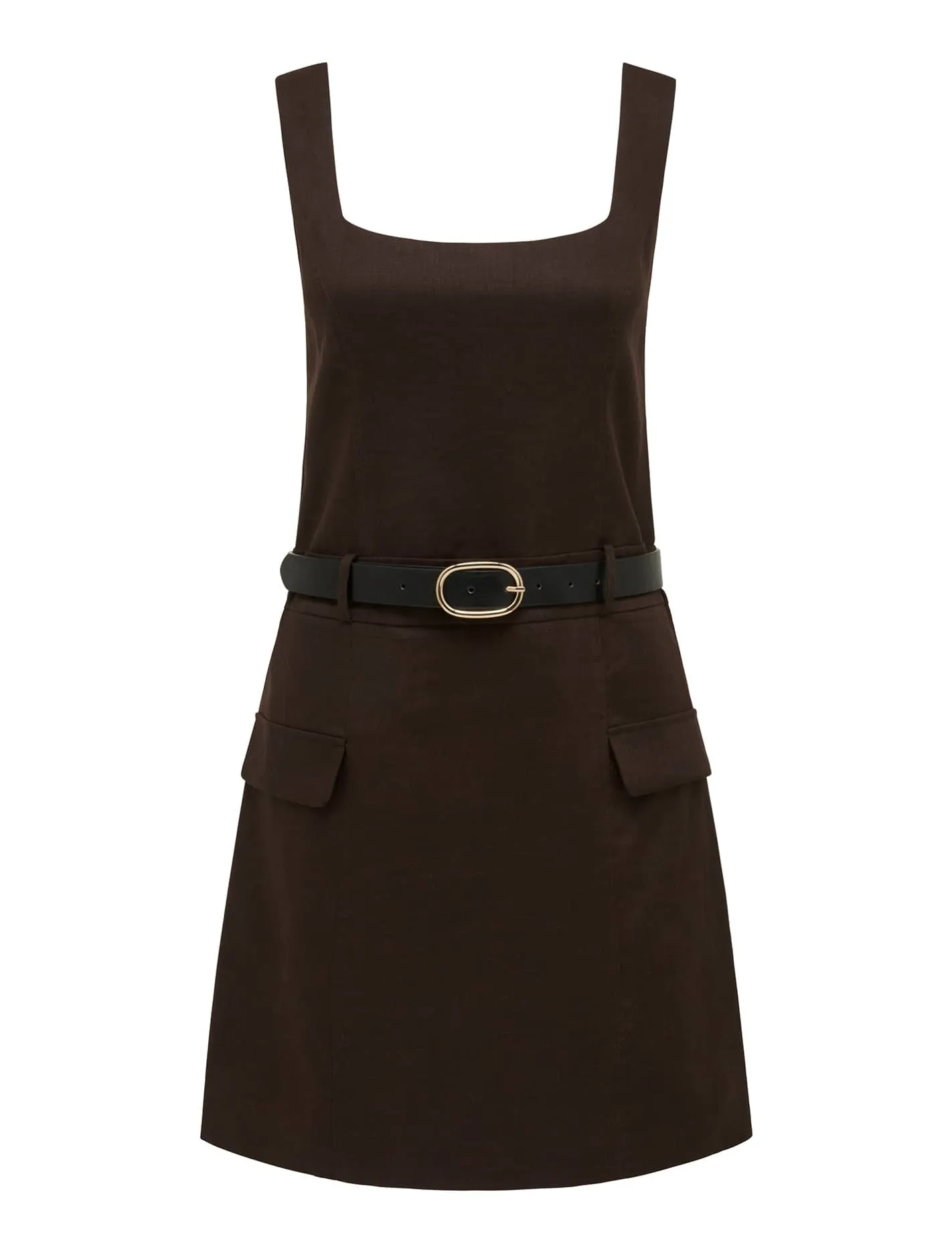 Charlie Belted Linen Mini Dress