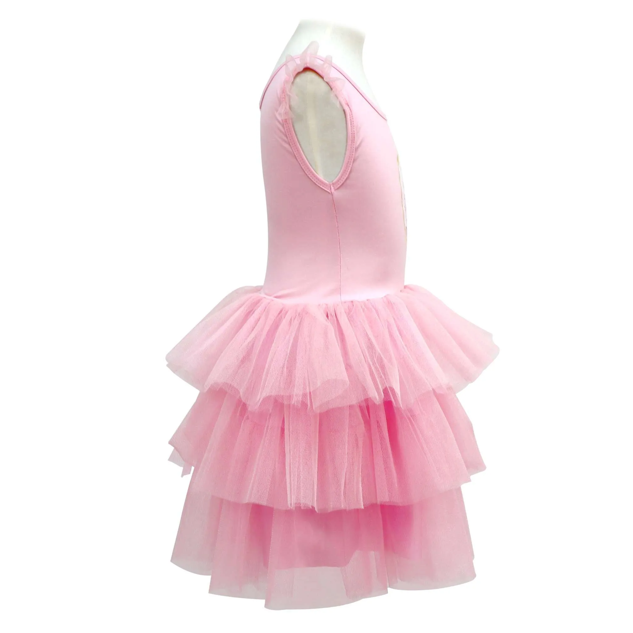 Claris Fashion Tulle Dress in Pink