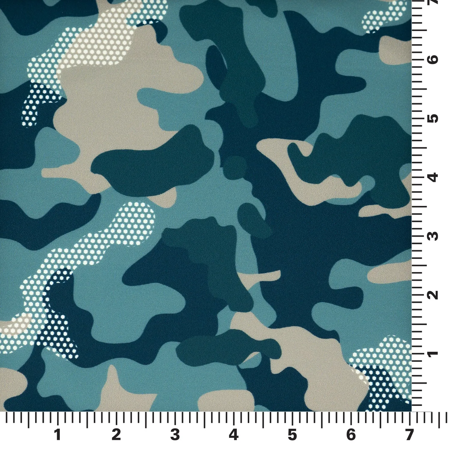 Fiji Camouflage Printed Spandex Fabric | Blue Moon Fabrics