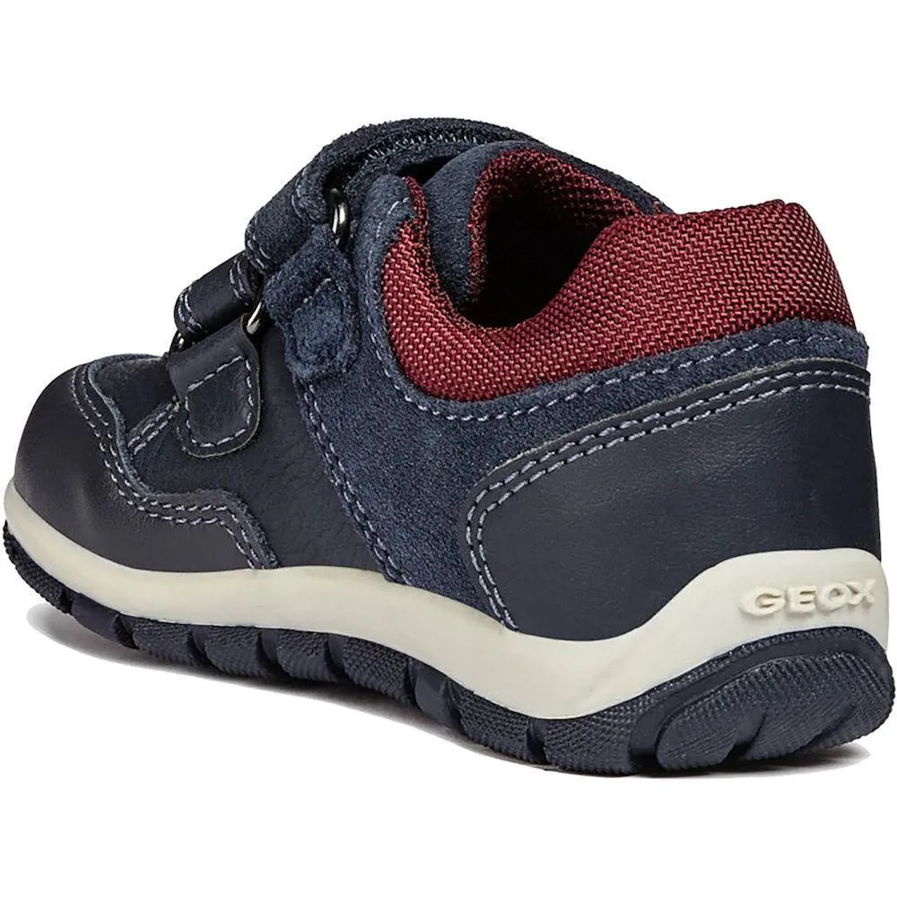 Geox B Shaax Navy Leather