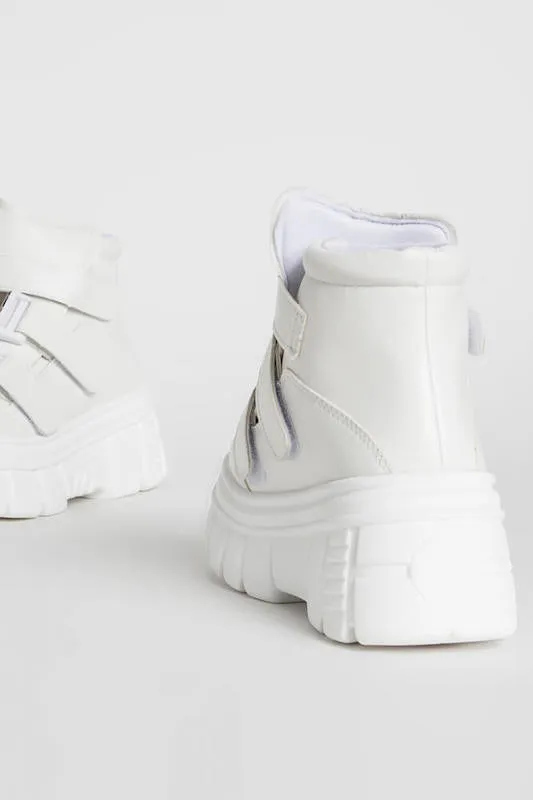 High Top Buckle Velcro Sneaker