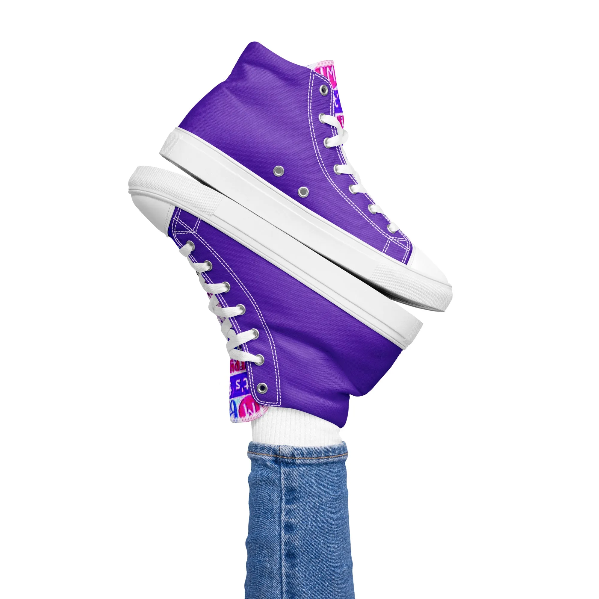 high top canvas shoes