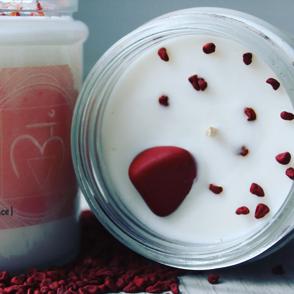 Houseware Collection, Root Chakra Crystal Candle