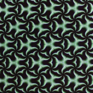 Kaleidoscope Horns Printed Spandex | Blue Moon Fabrics