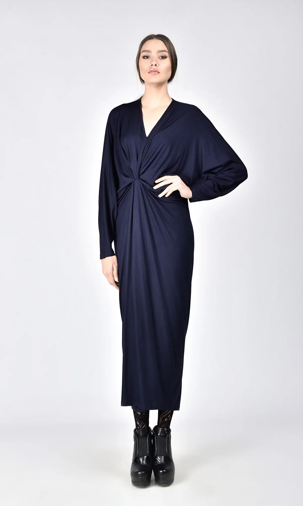 Maxi Kaftan Dress with Batwing Sleeves