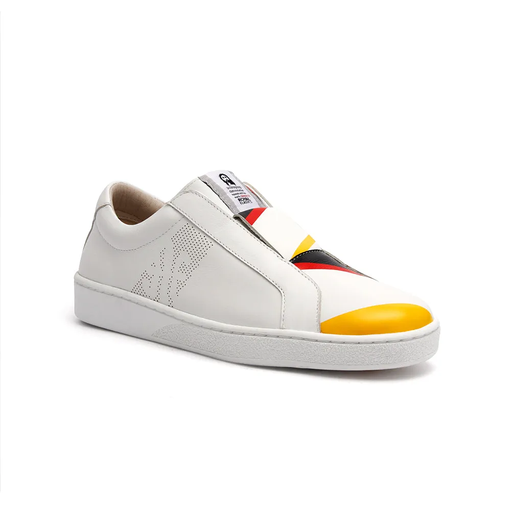 Men's Bishop Bolt White Leather Sneakers 01791-019