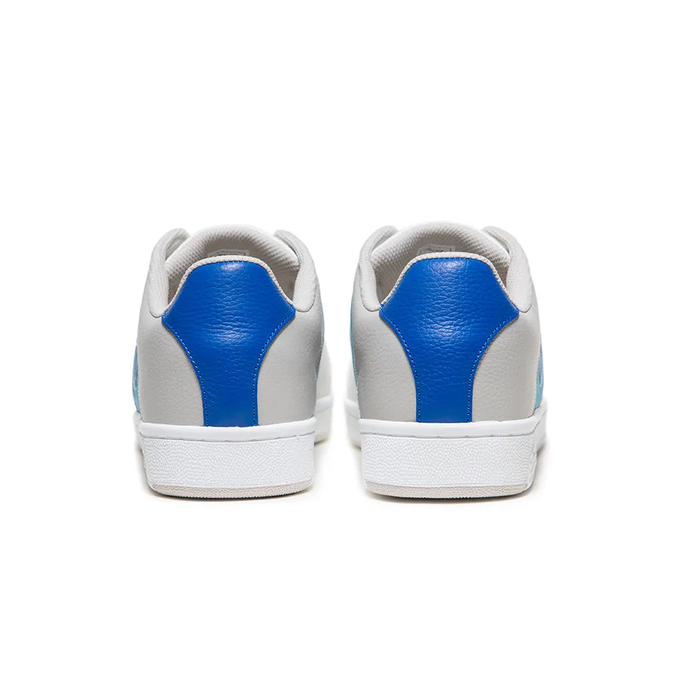 Men's Icon OG White Blue Logo Leather Sneakers 01932-058