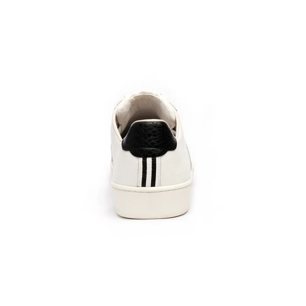 Men's Icon Urbanite White Black Leather Sneakers 02982-090