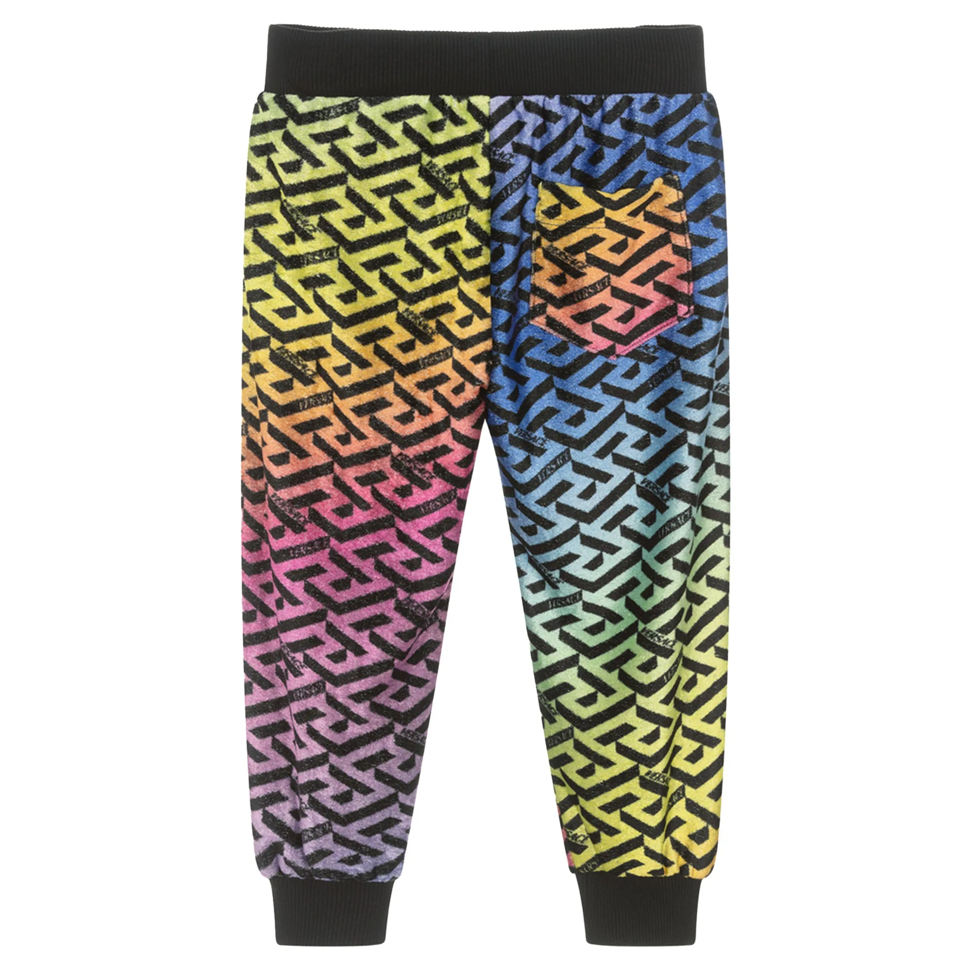 Multicolour Greca Print Jogging Trousers