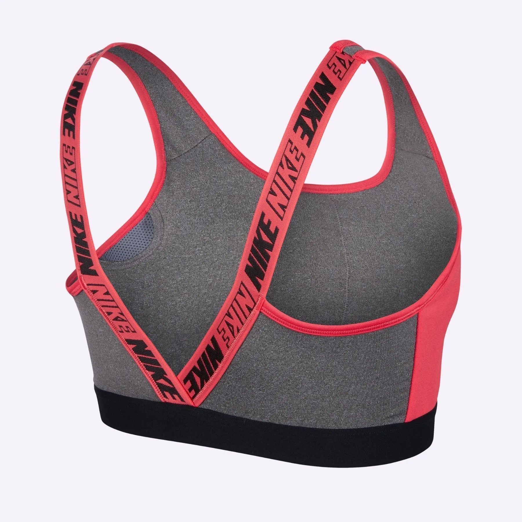 Nike Sport - Women's Distort Classic Medium Support Bra - Carbon Heather/Game Royal/White