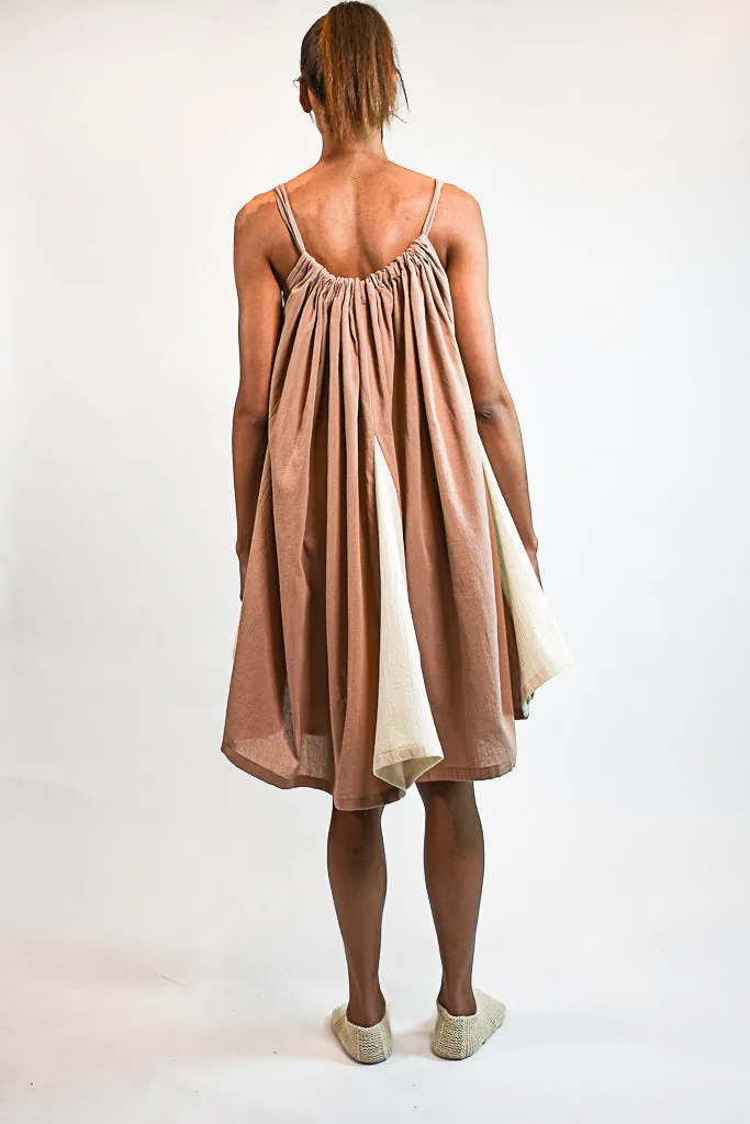 NUDE FLORA DRESS