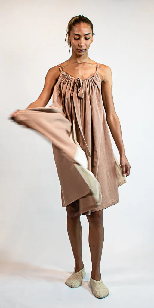 NUDE FLORA DRESS