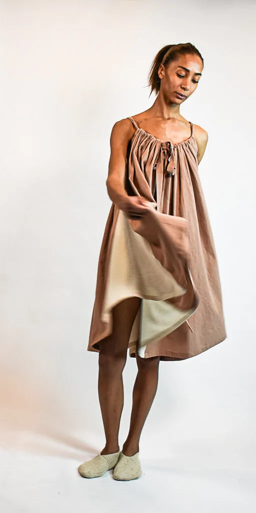 NUDE FLORA DRESS