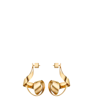 Éole Spiral Earrings - 24 carat gold-gilded