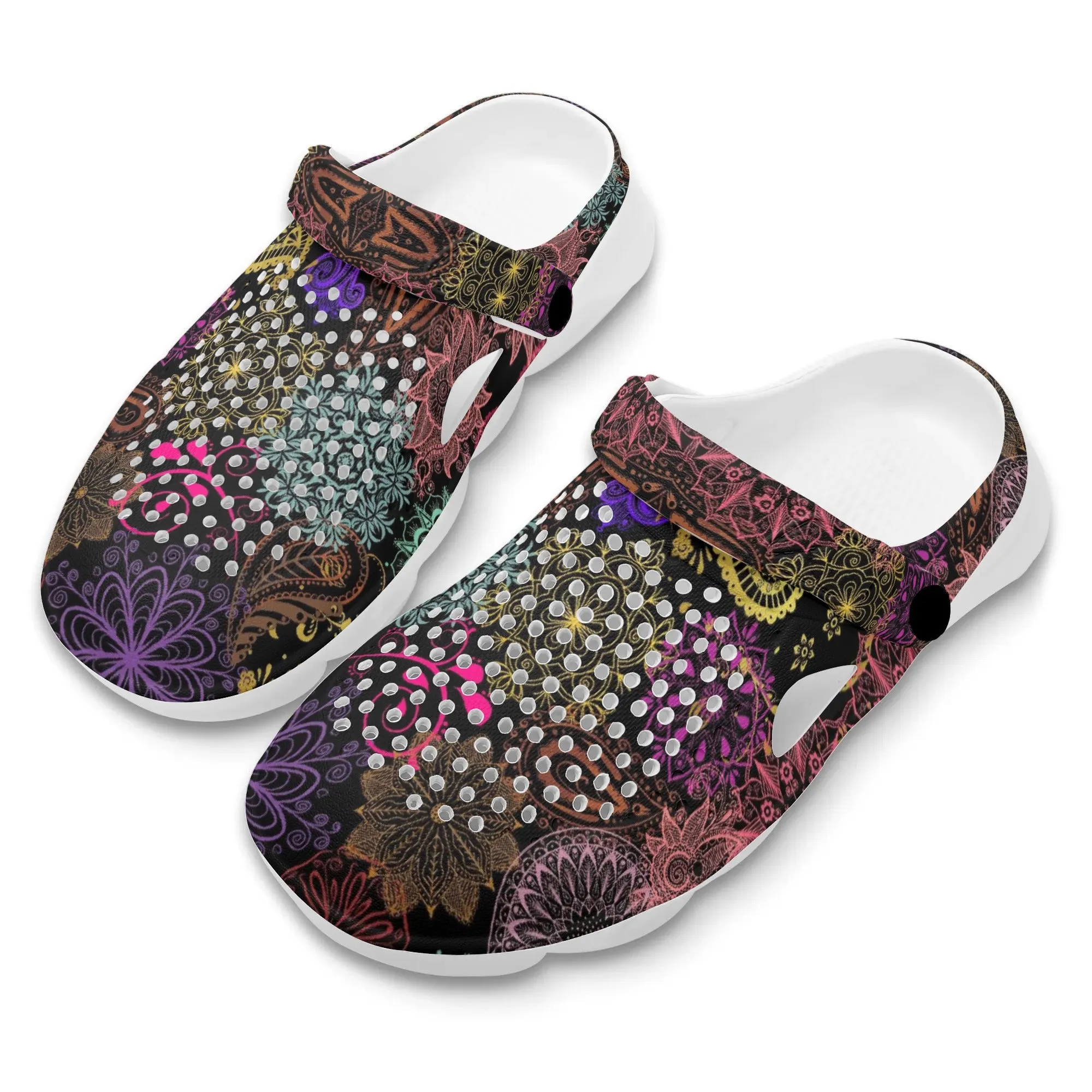 Paisley Mist Womens Lightweight EVA Summer Beach Hollow Out Sandals