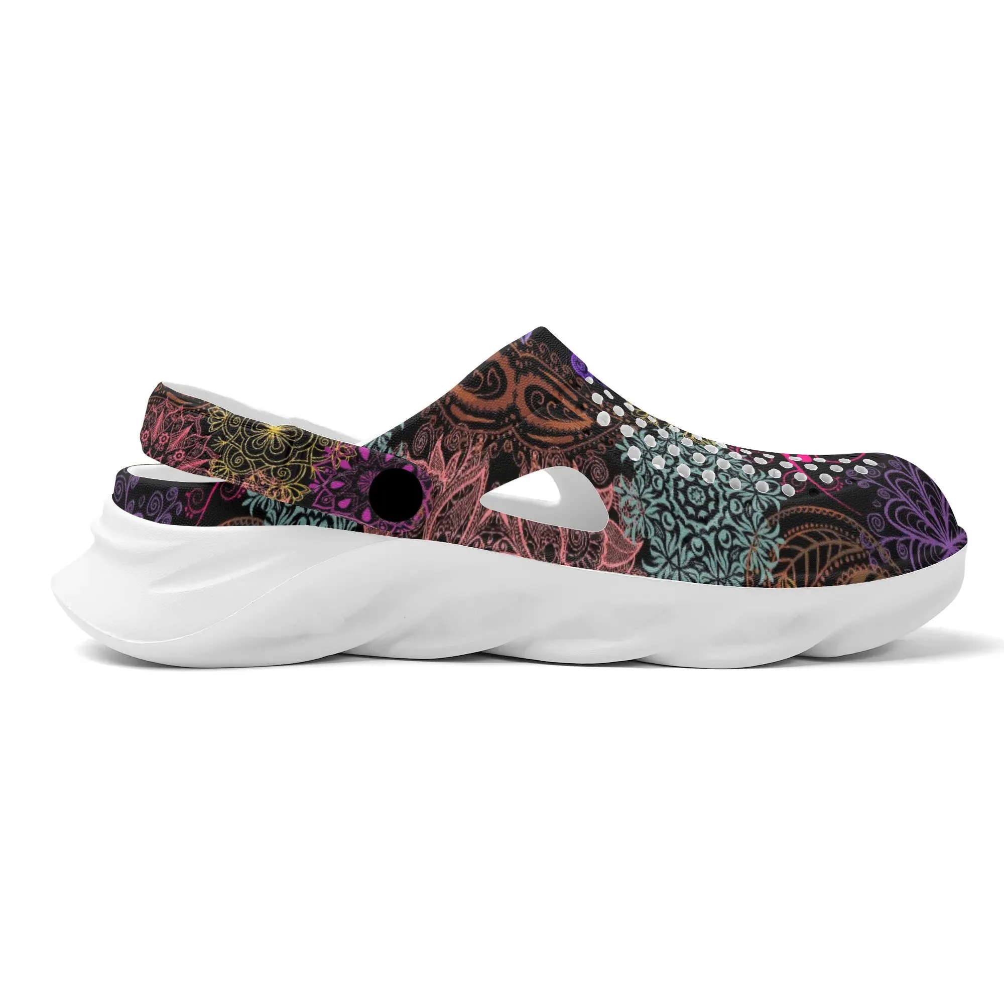 Paisley Mist Womens Lightweight EVA Summer Beach Hollow Out Sandals