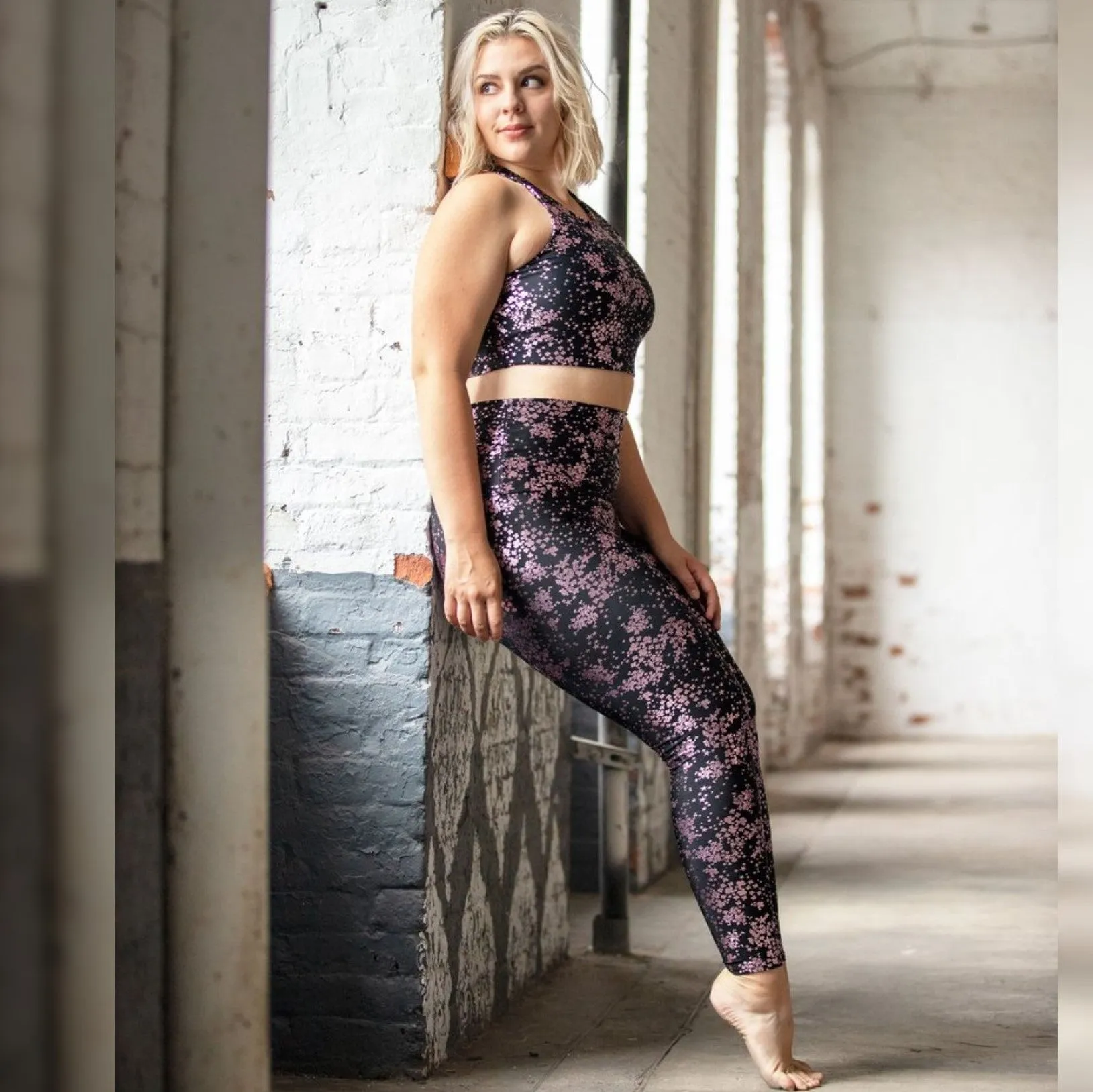 Petite Fleur Foil Legging