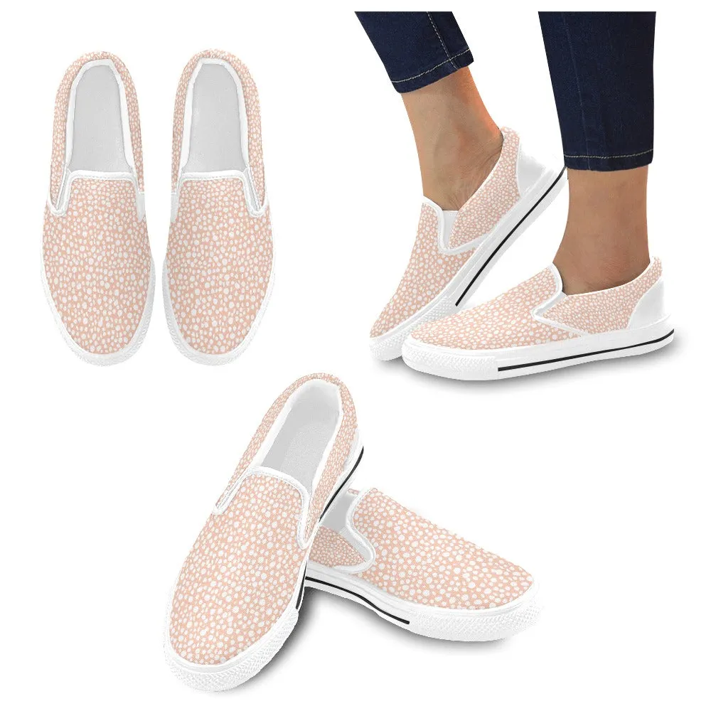 Pink Dot Slip-on Canvas Pink Dot Women's Shoes