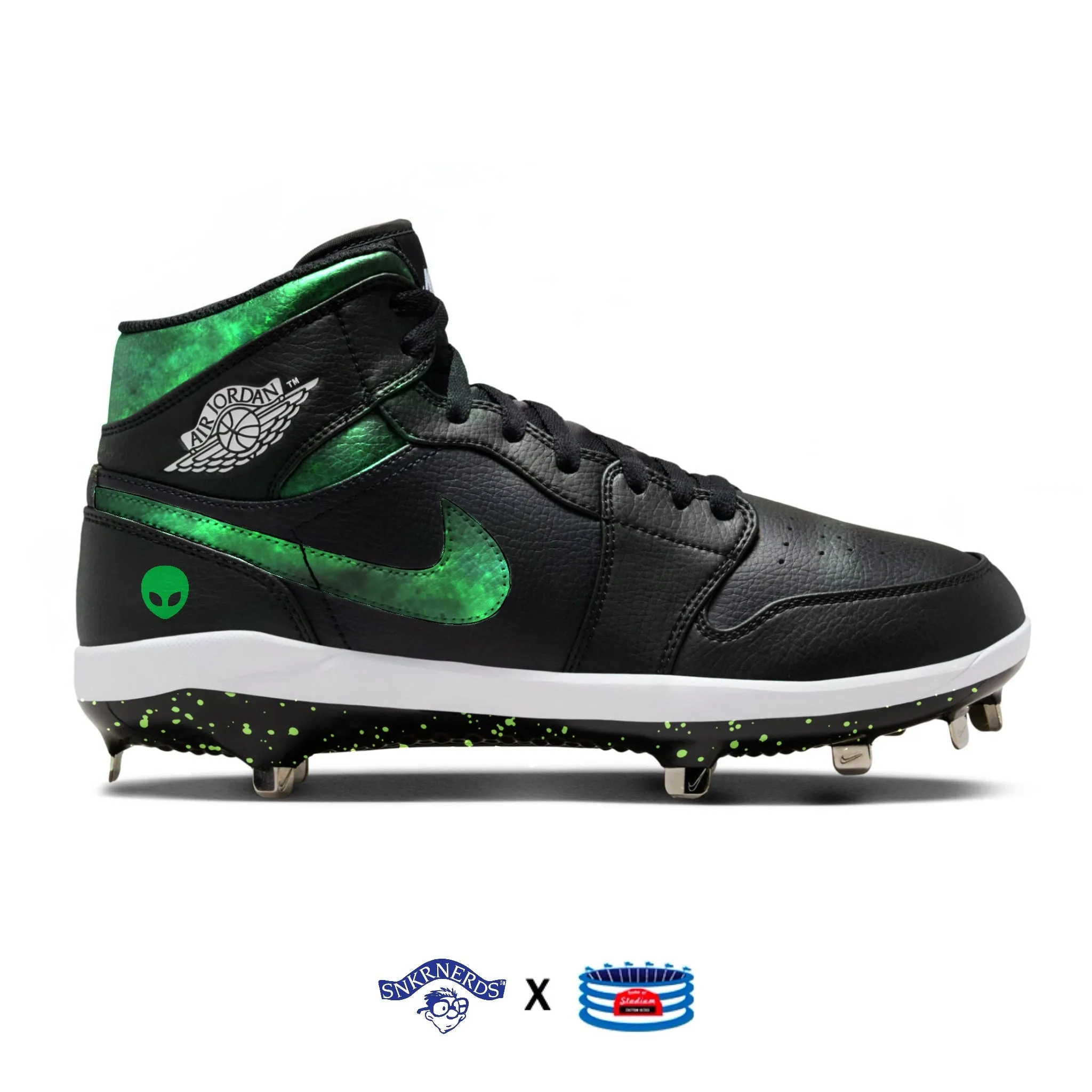 "Alien" Jordan 1 Retro Cleats