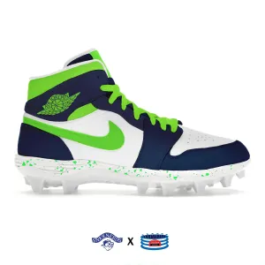 "Electric Green" Jordan 1 TD Cleats