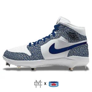 "Navy Elephant" Jordan 1 Retro Cleats